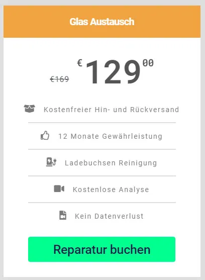 iPad-Glas Austausch Kosten