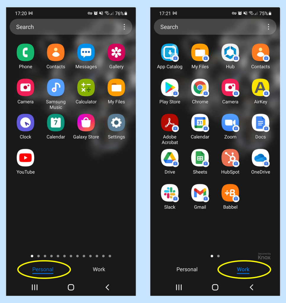 Work profile (Android)